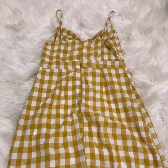 gingham mustard dress | f21 - Picture 3 of 4